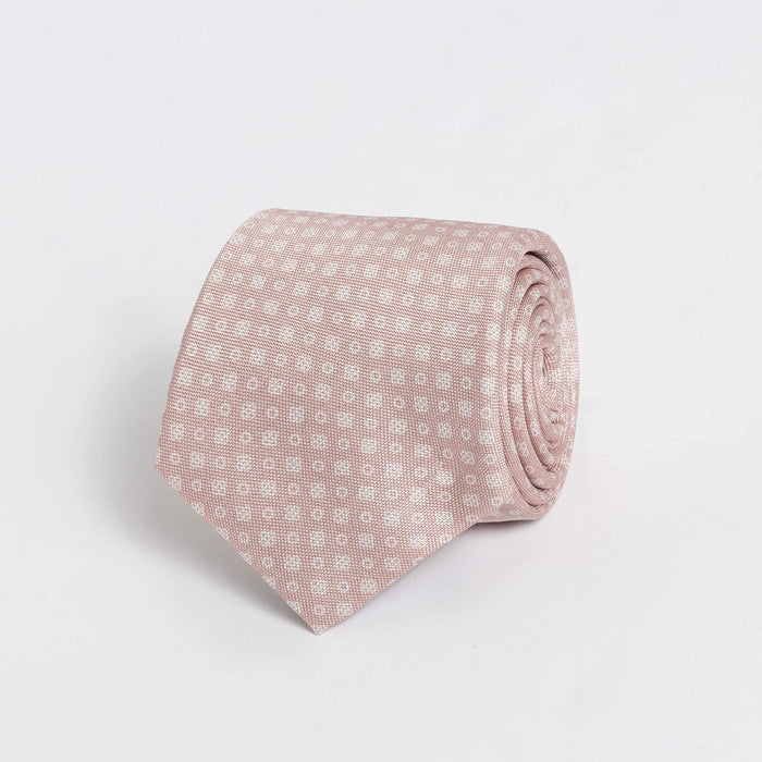 The Pink Arlo Silk Tie Tie- Ledbury