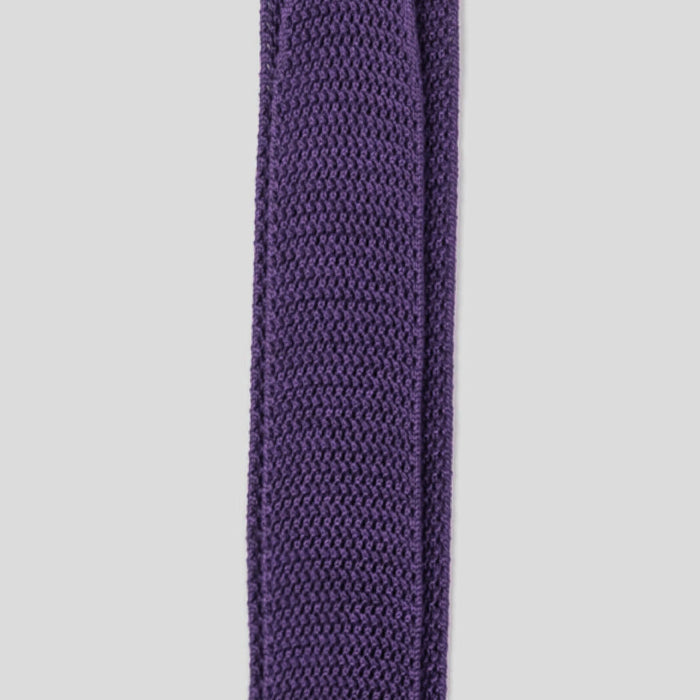 The Purple Harlow Knit Tie Tie- Ledbury