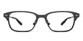 The Sawyer rectangle eyeglasses in black metal by Pair Eyewear