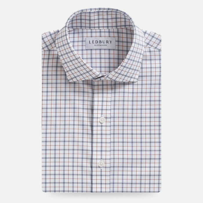 Sienna check Journey Flex wrinkle-free dress shirt - custom fit performance fabric for men