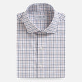 Sienna check Journey Flex wrinkle-free dress shirt - custom fit performance fabric for men