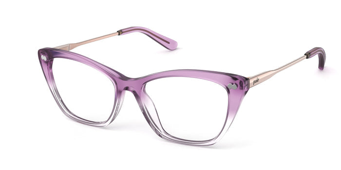 Violet Pearlized Gradient Acetate Rose Gold Metal