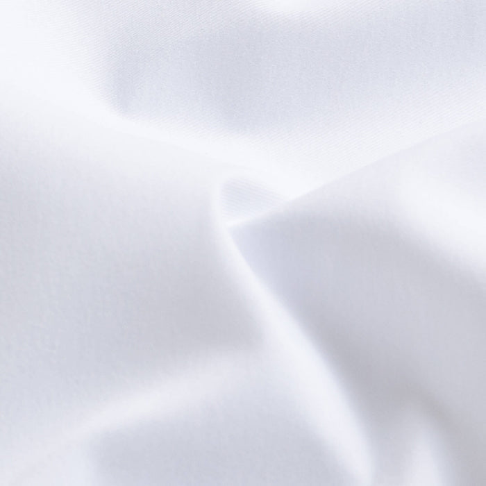 White Canon performance twill fabric close-up - nylon spandex blend texture