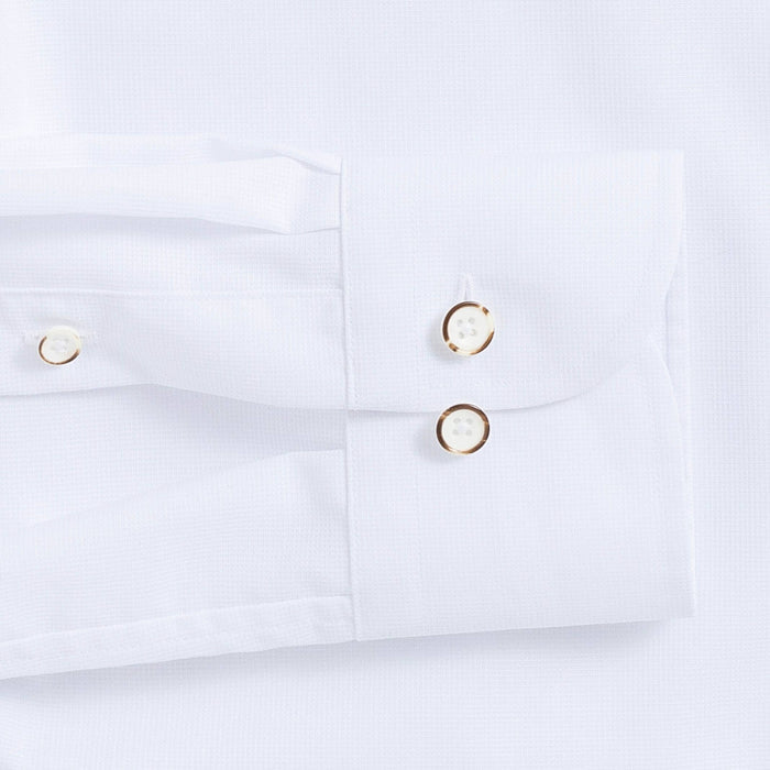 The White Evans Wrinkle Resistant Oxford Dress Shirt Dress Shirt- Ledbury