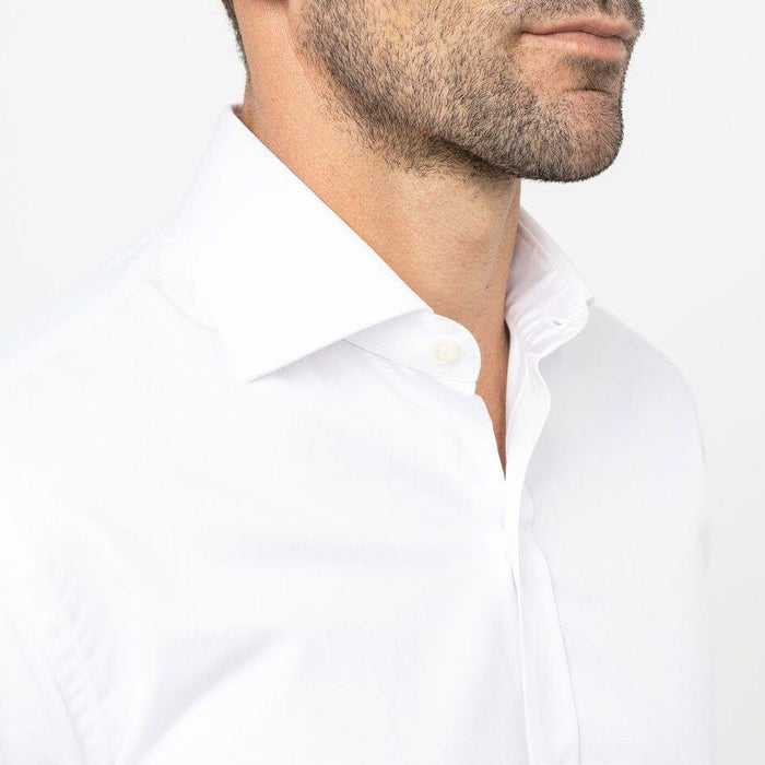 White King Fine Twill dress shirt styled for formal wear - premium European-woven fabric