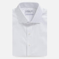 White dress shirt flat lay - Signature fine twill custom fit