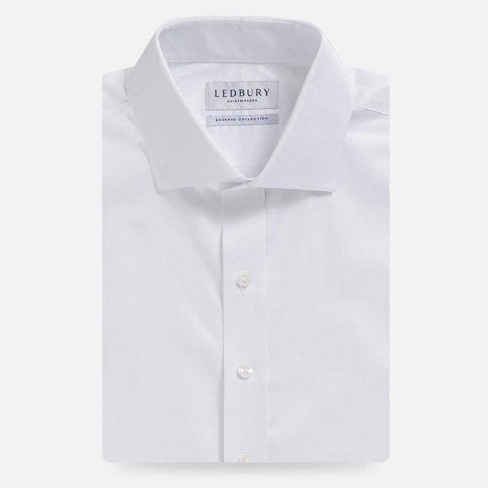 White dress shirt flat lay - Signature fine twill custom fit