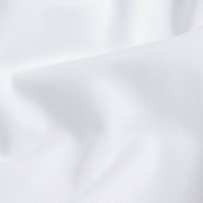 Signature fine twill fabric in white - easy-care mid-weight cotton