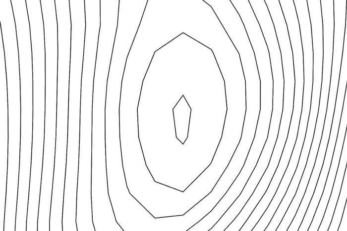 Three Fingered Jack Topographic Map Art