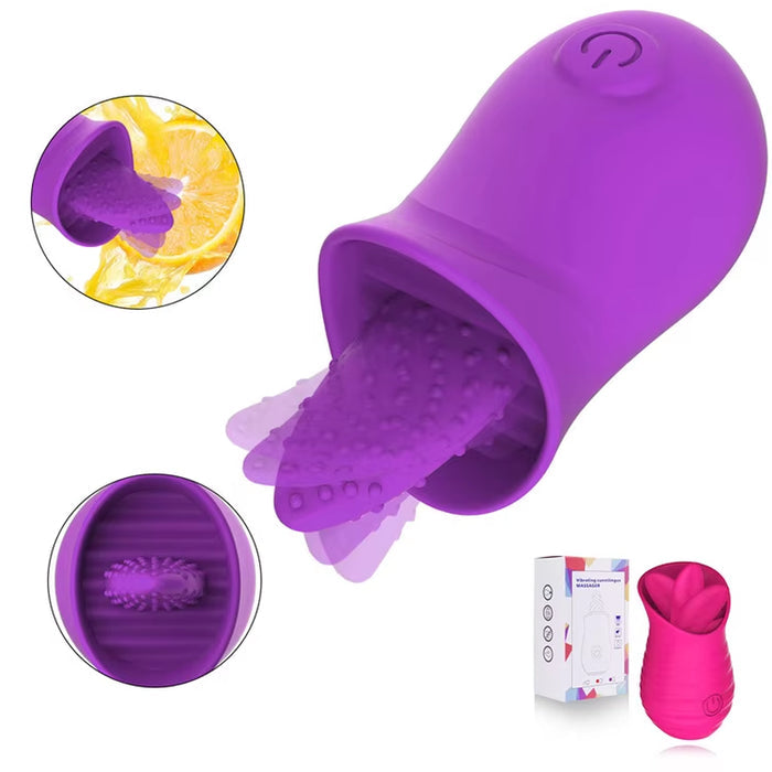 Tongue Vibrator Intimate Good Nipple Sucker Oral Licking Clitoris Stimulation Powerful Sex Toys