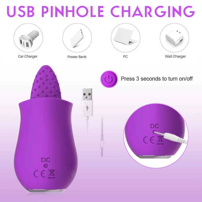 Tongue Vibrator Intimate Good Nipple Sucker Oral Licking Clitoris Stimulation Powerful Sex Toys