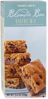 TRADER JOES BLONDIE BAR BAKING MIX 15.5 OZ #ROCK VALUE-ORDER BY  TUESDAY EVENING OCT 27  ARRIVING  NOV 04 FOR DELIVERY#