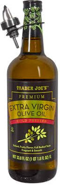 TRADER JOES PREMIUM EXTRA VIRGIN OLIVE OIL COLD PRESSED 33.8 FL OZ #ROCK VALUE-ORDER BY  TUESDAY EVENING OCT 27 ARRIVING NOV 04  FOR DELIVERY#