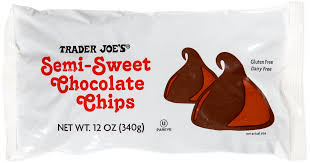 TRADER JOES SEMISWEET CHOCOLATE CHIPS 12 OZ #ROCK VALUE-ORDER BY  TUESDAY EVENING OCT 27  ARRIVING  NOV 04 FOR DELIVERY#