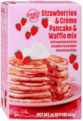 TRADER JOES STRAWBERRIES AND CRÈME PANCAKES AND WAFFLE MIX 16 OZ #ROCK VALUE-ORDER BY  TUESDAY EVENING OCT 27  ARRIVING  NOV 04 FOR DELIVERY#