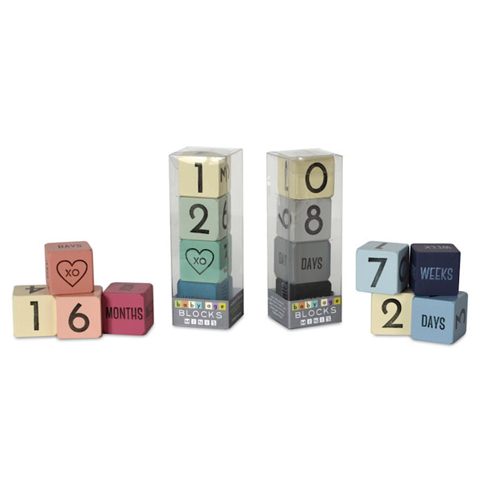Tree By Kerri Lee® Mini Baby Age Blocks - set of 4