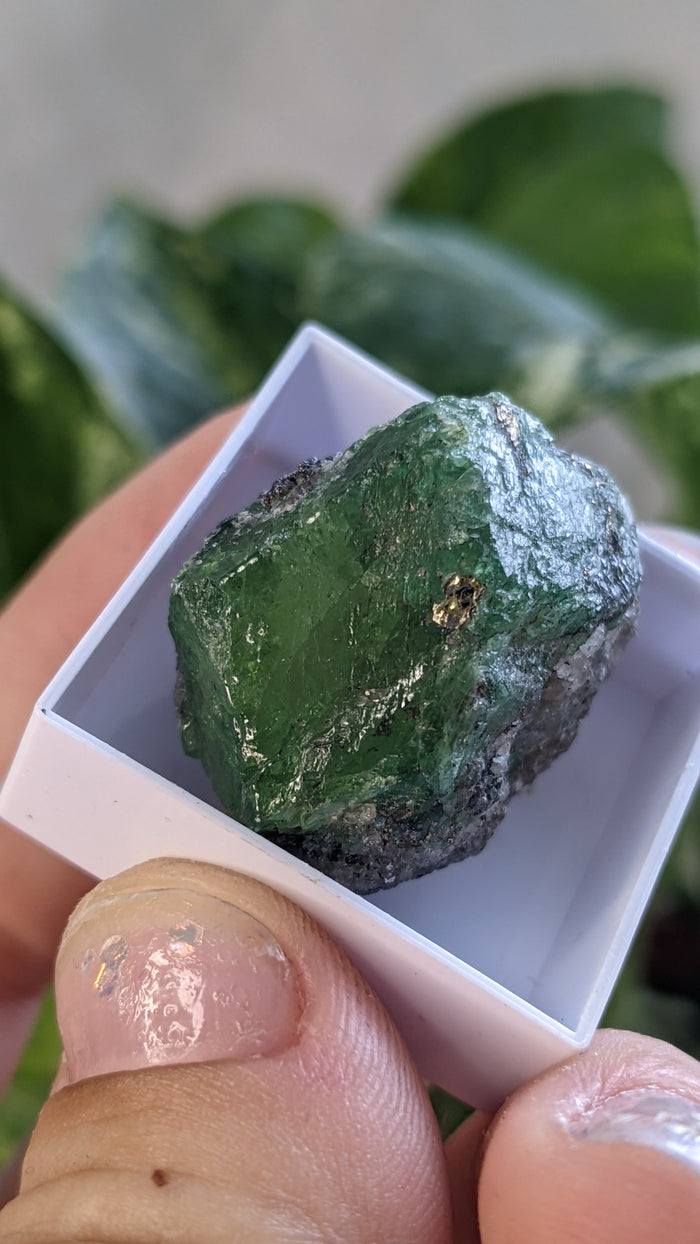 Tsavorite, Grossular Green Garnet from Merelani Hills, Lelatema Mountains, Manyara Region, Tanzania