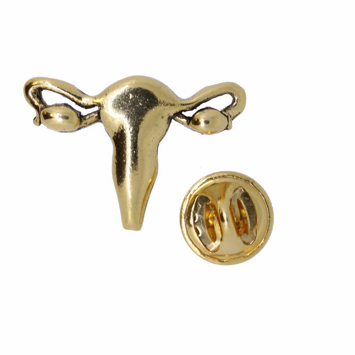 Uterus Gold Lapel Pin | lapelpinplanet