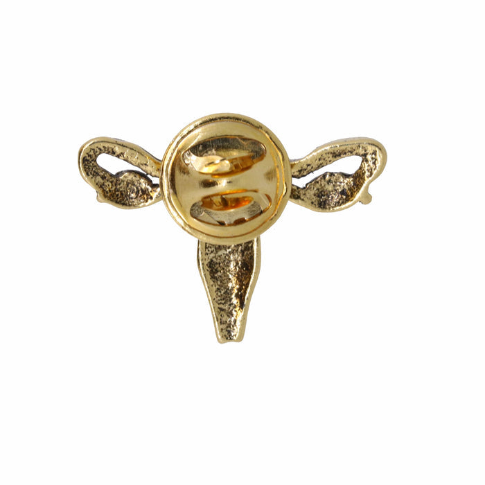 Uterus Gold Lapel Pin | lapelpinplanet