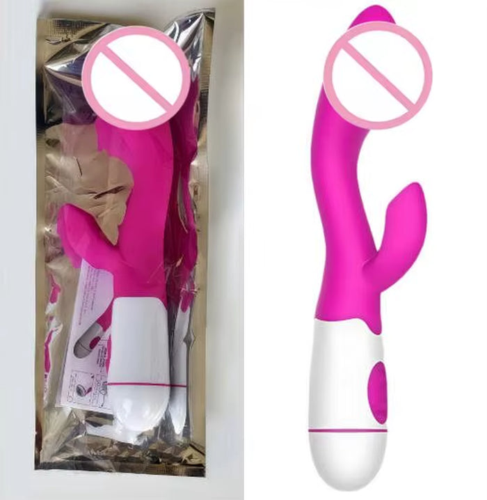 Vaginal Clitoris Massage Masturbation G Spot Realistic Rabbit Vibrator Battery Vibrating Dildo