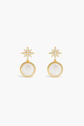 APM Étoile Earrings, a celestial glow suspended in golden light.