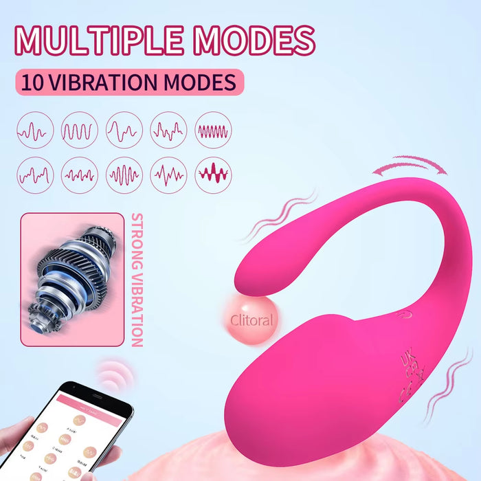 Vibrator Sex Toy with App Controlled Wholesale Vibrating Wearable Egg Mobile Control Vibrator Sex Toys for Woman