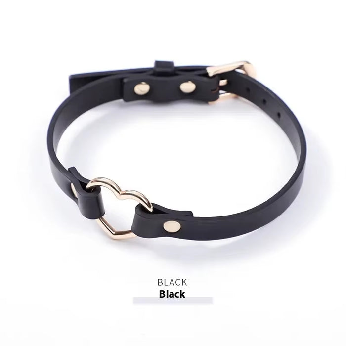 Women SM Adjustment Traction Collar Hot Selling Golden Ring Fun Collar Adult Bondage Gear Cock Ring