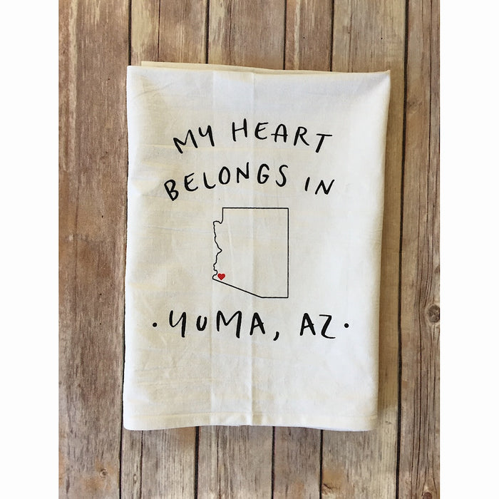 Yuma Roots™ Dish Towel "My Heart Belongs in Yuma"